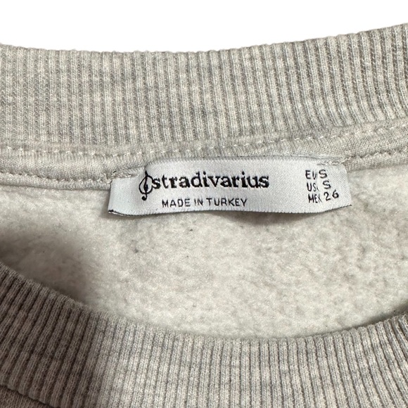 stradivarius grey Boston crew neck sweatshirt - Picture 2 of 2